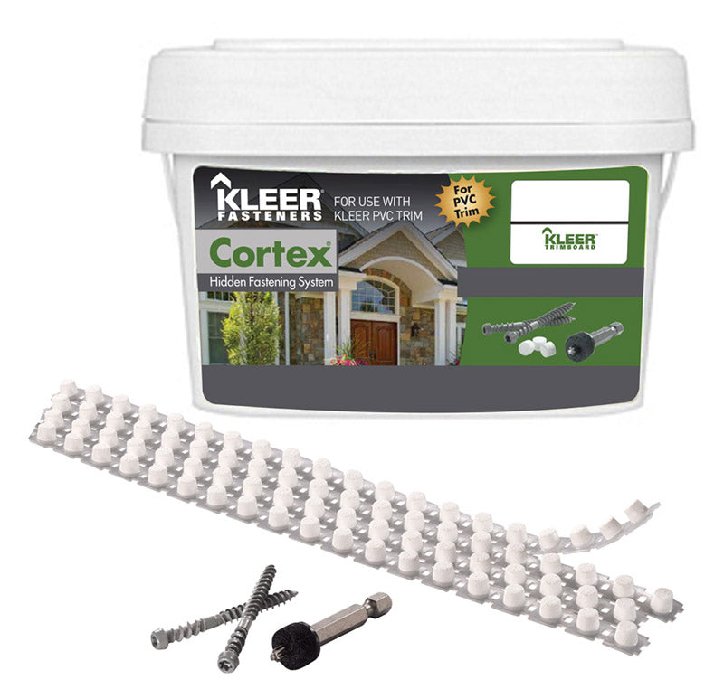 KLEER - Kleer Cortex No. 7 X 2.75 in. L Hex Drive Hex Head Trim Screws with Plugs [KFS250SM234C]