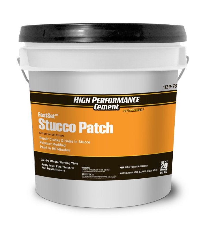 QUIKRETE - Quikrete FastSet 20 lb Indoor and Outdoor Stucco Patch