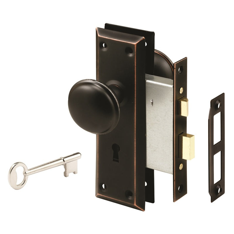 PRIME-LINE - Prime-Line Security Oil Rubbed Bronze Mortise Lockset 1-3/4 in.