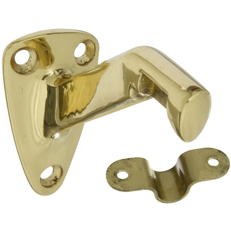 NATIONAL HARDWARE - National Hardware Gold Solid Brass Handrail Bracket 3.38 in. L 250 lb - Case of 5