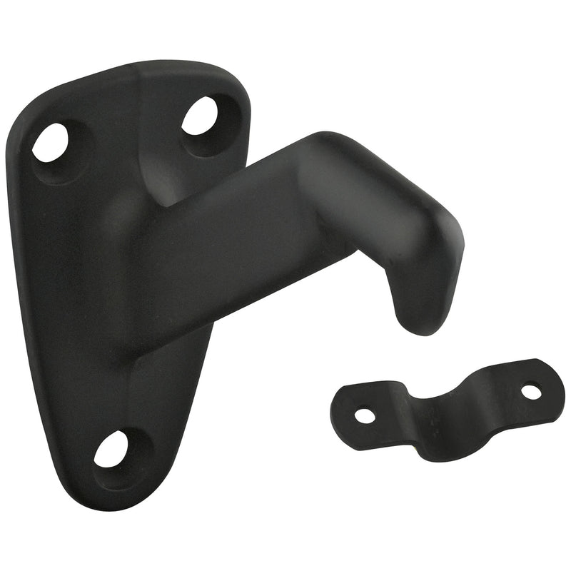 NATIONAL HARDWARE - National Hardware Black Zinc Die Cast w/Steel Strap Handrail Bracket 3.31 in. L - Case of 10