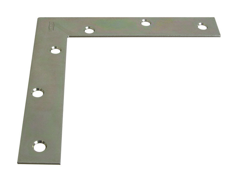 NATIONAL - National Hardware 6 in. H X 1 in. W X 0.08 in. D Zinc-Plated Steel Inside Corner Brace - Case of 20