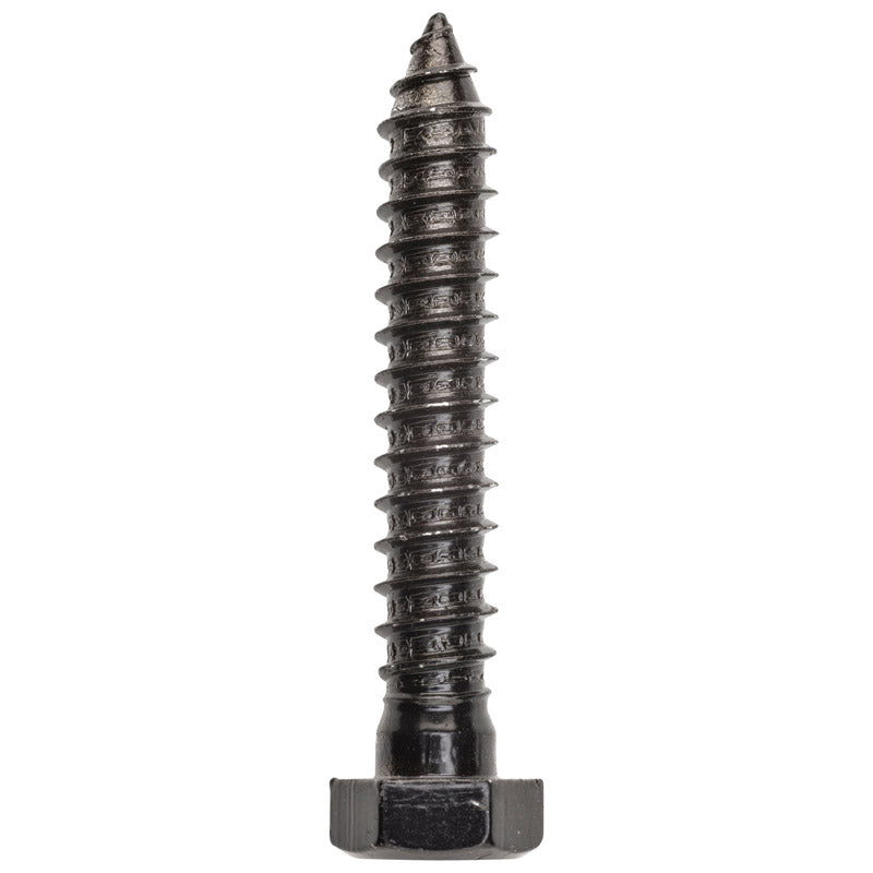 NATIONAL HARDWARE - National Hardware 3/4 in. D X 3 in. L Black Powder-Coated Steel Lag Bolt 4 pk - Case of 5