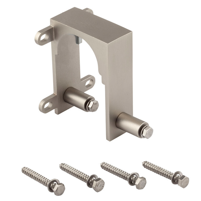 NATIONAL HARDWARE - National Hardware Satin Nickel Steel By-Pass Guide 2 pk