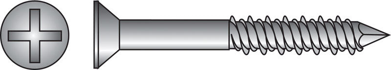 HILLMAN - Hillman 1/4 in. D X 3-3/4 in. L Steel Flat Head Concrete Screw Anchor 100 pk