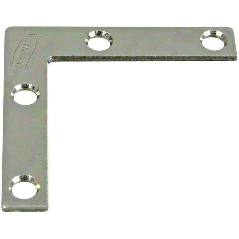 NATIONAL HARDWARE - National Hardware 2 in. H X 3/8 in. W X 0.07 in. D Steel Flat Corner Brace - Case of 40