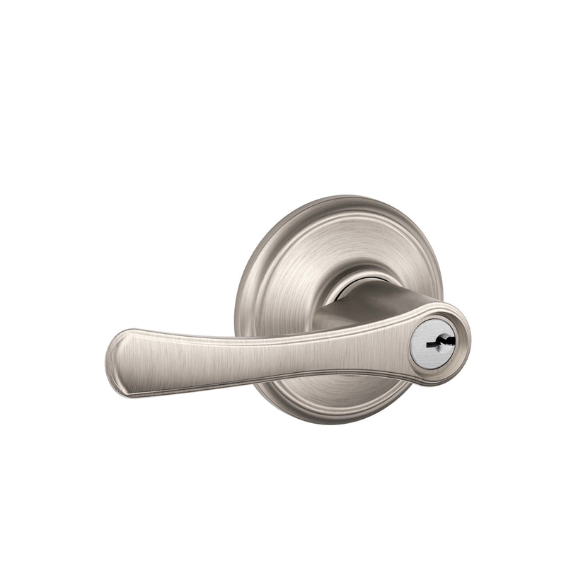 SCHLAGE - Schlage Avila Satin Nickel Entry Lever 1-3/4 in.