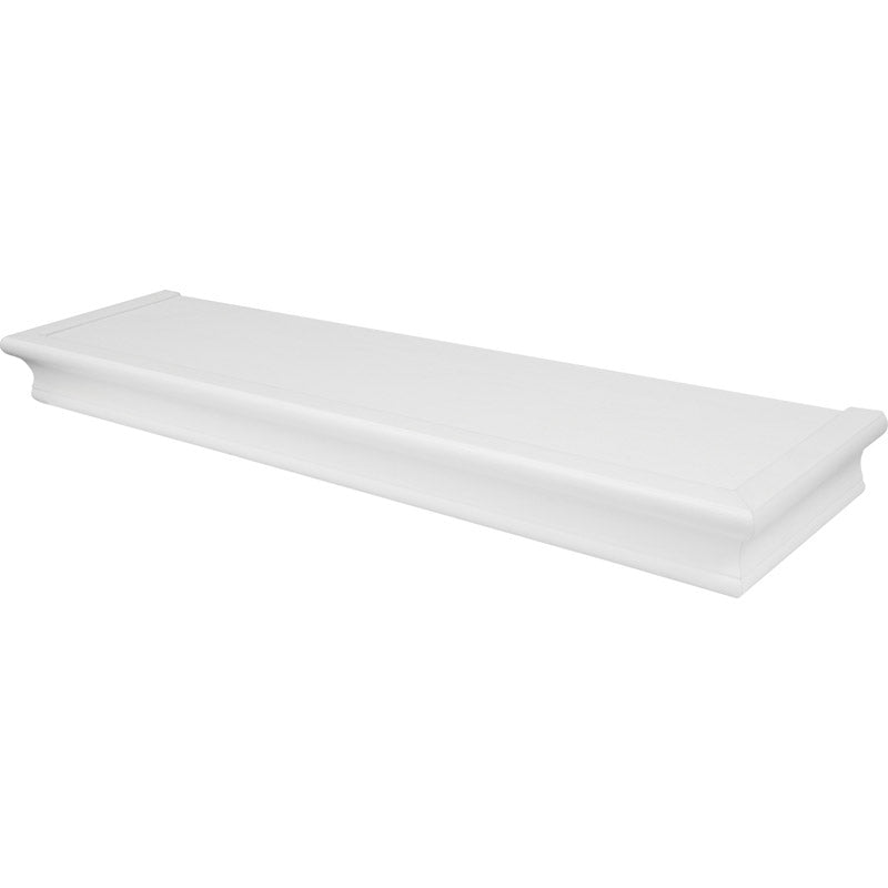HILLMAN - High & Mighty 2 in. H X 24 in. W X 6 in. D White Wood Floating Shelf - Case of 2 [515610]
