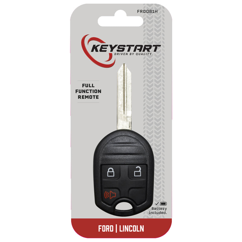 HILLMAN - KeyStart Self Programmable Remote Automotive FOB Key Blank FRD081 Double For Ford