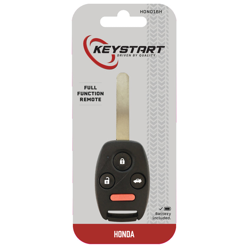 HILLMAN - KeyStart Advanced Security Automotive FOB Key Blank HON016 Single For Honda