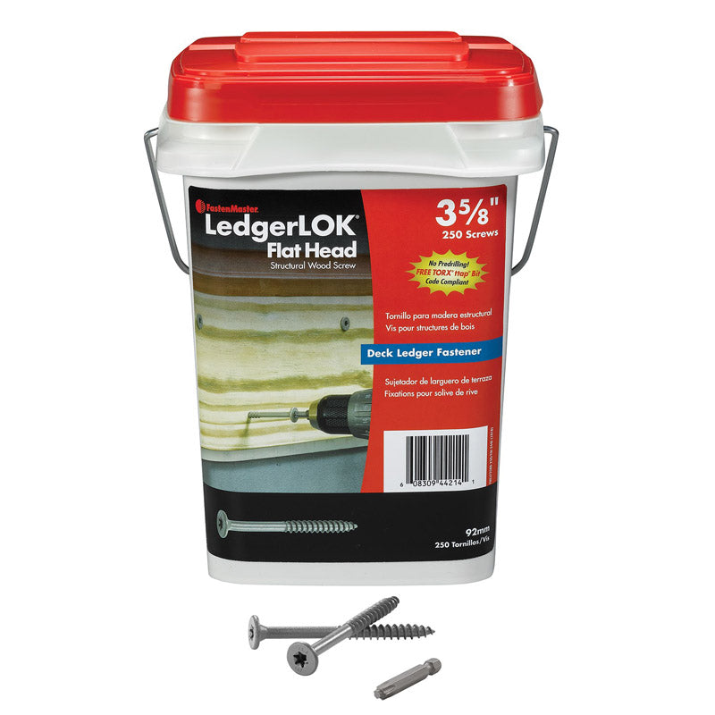 FASTENMASTER - FastenMaster LedgerLok No. 14 X 3-5/8 in. L Star Epoxy Wood Screws 250 pk