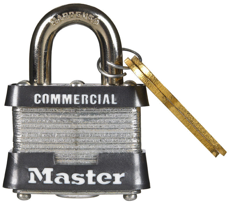 MASTERLOCK - Master Lock 1-5/16 in. H X 1-9/16 in. W X 1-1/2 in. L Steel Double Locking Padlock Keyed Alike - Case of 6 [3KA#3918]
