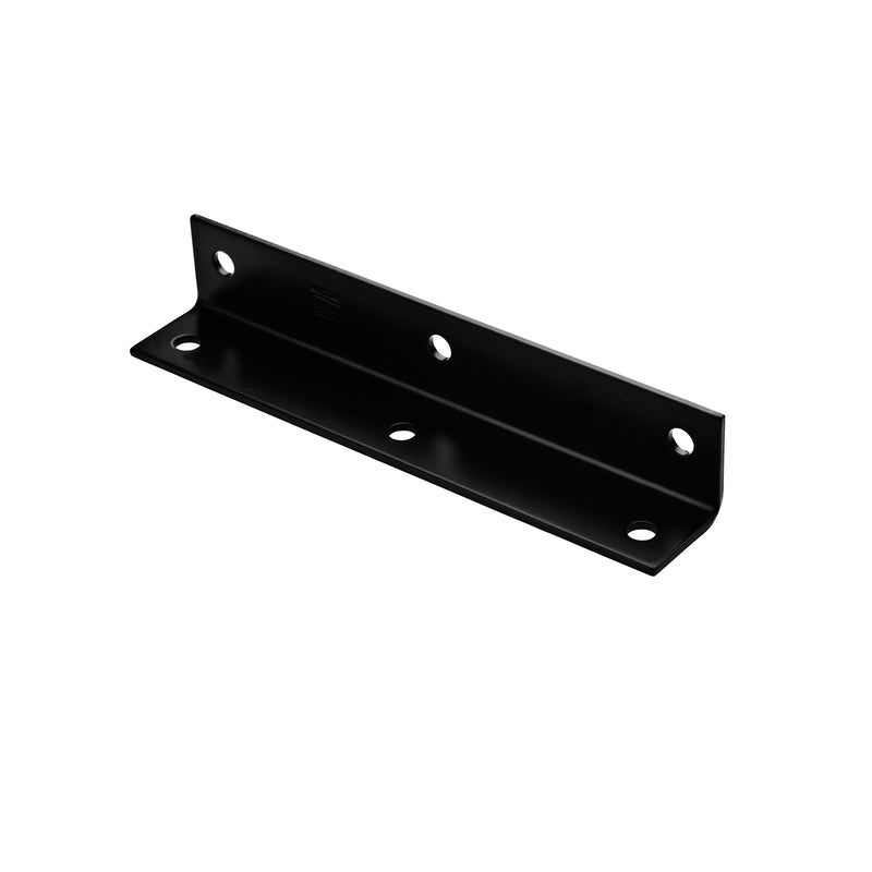 NATIONAL HARDWARE - National Hardware 1.6 in. H X 9 in. W X 0.125 in. D Black Carbon Steel Inside/Outside Wide Corner Br