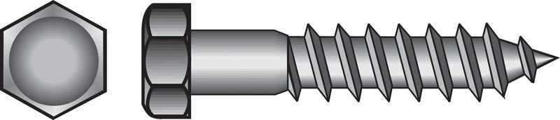 HILLMAN - Hillman 1/2 in. X 3 in. L Hex Stainless Steel Lag Screw 25 pk