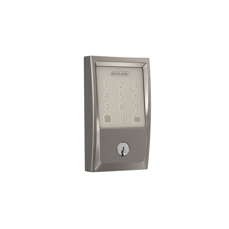 SCHLAGE - Schlage Encode Satin Nickel Metal Wifi Deadbolt [BE489WBVCEN619]