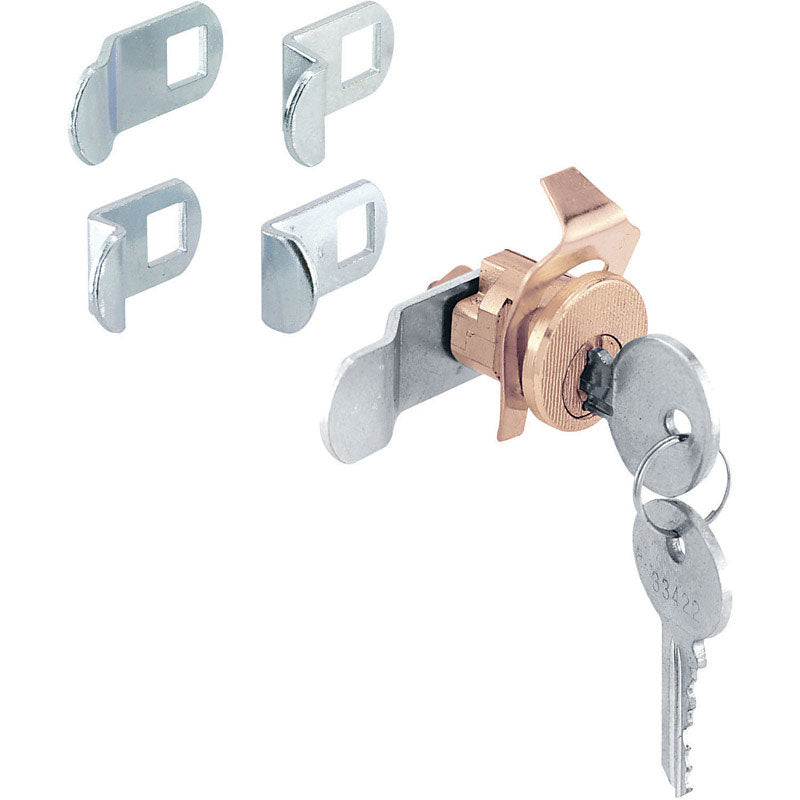 PRIME-LINE - Prime-Line Brass Plated Steel Counter Clockwise Mailbox Lock [S 4634]