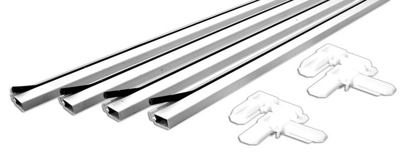 PRIME-LINE - Prime-Line White Aluminum 5/16 in. W X 3/4 in. L Screen Frame Kit 1 pk [PL7814]