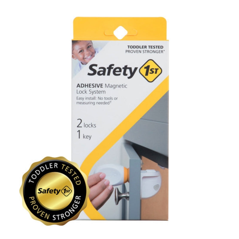 SAFETY 1ST - Safety 1st White Plastic Magnetic Cabinet Locks 3 pc