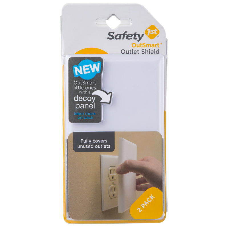 SAFETY 1ST - Safety 1st OutSmart White Plastic Outlet Shield 2 pk
