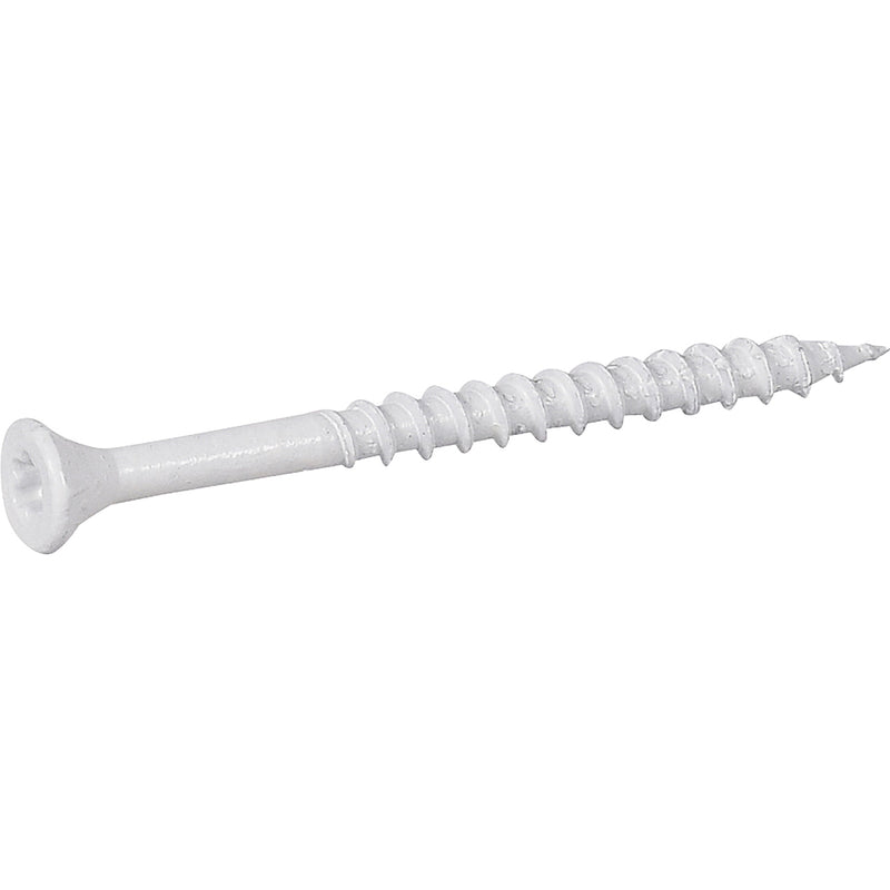 DECK PLUS - Deck Plus No. 10 X 2-1/2 in. L White Star Flat Head Exterior Deck Screws 1 lb