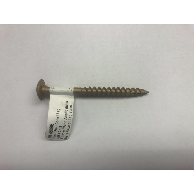 HILLMAN - Hillman Power Pro 5/16 in. X 3-1/2 in. L Star Steel Lag Screw 1 pk - Case of 50