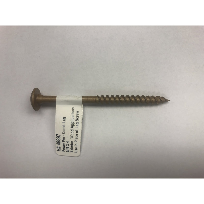 HILLMAN - Hillman Power Pro 5/16 in. X 4 in. L Star Steel Lag Screw 1 pk - Case of 50