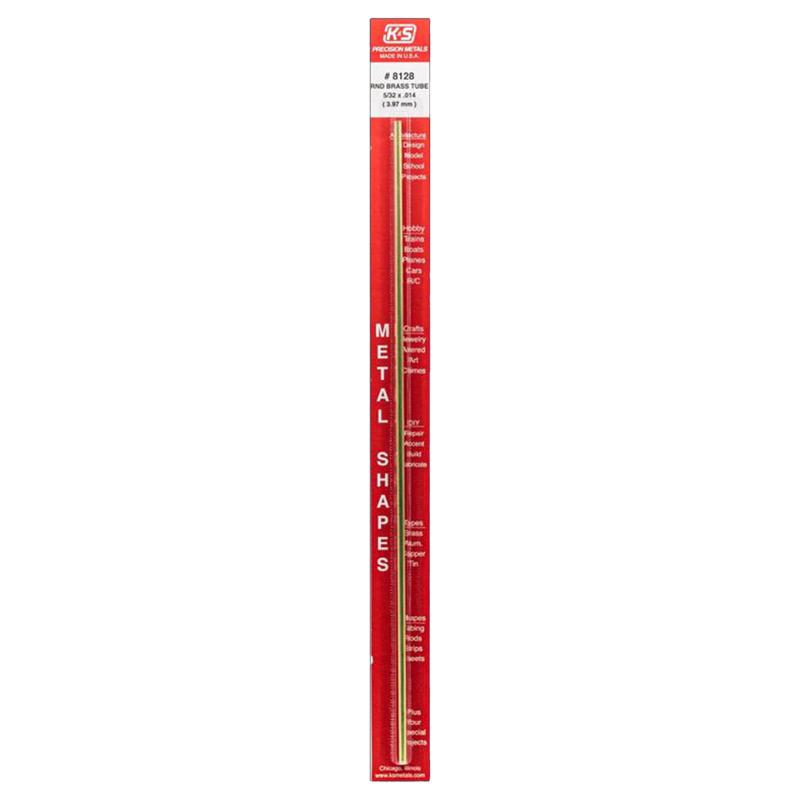 K&S - K&S 5/32 in. D X 12 in. L Round Brass Tube 1 pk [8128]