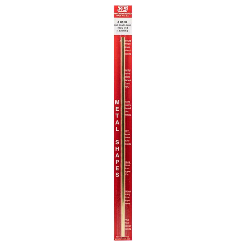 K&S - K&S 7/32 in. D X 12 in. L Round Brass Tube 1 pk [8130]