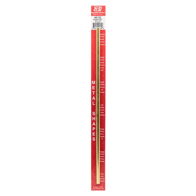 K&S - K&S 9/32 in. D X 12 in. L Round Brass Tube 1 pk [8132]