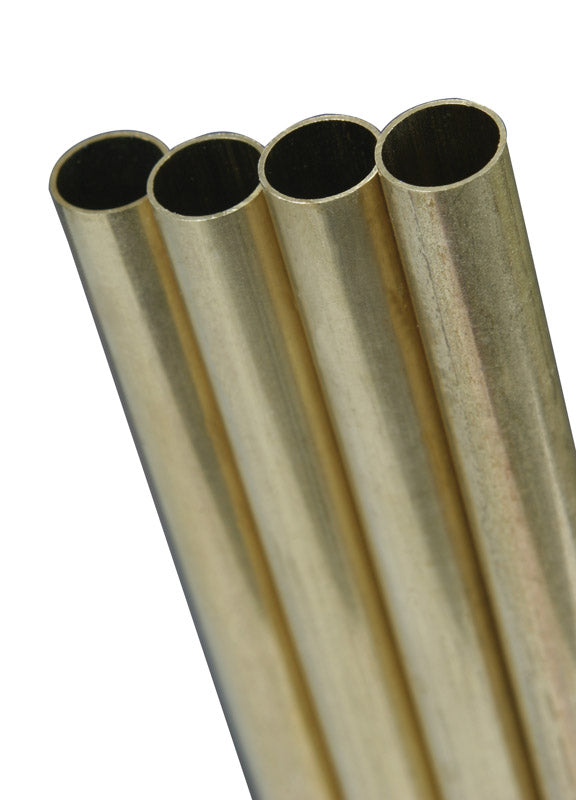 K&S - K&S 13/32 in. D X 12 in. L Round Brass Tube 1 pk