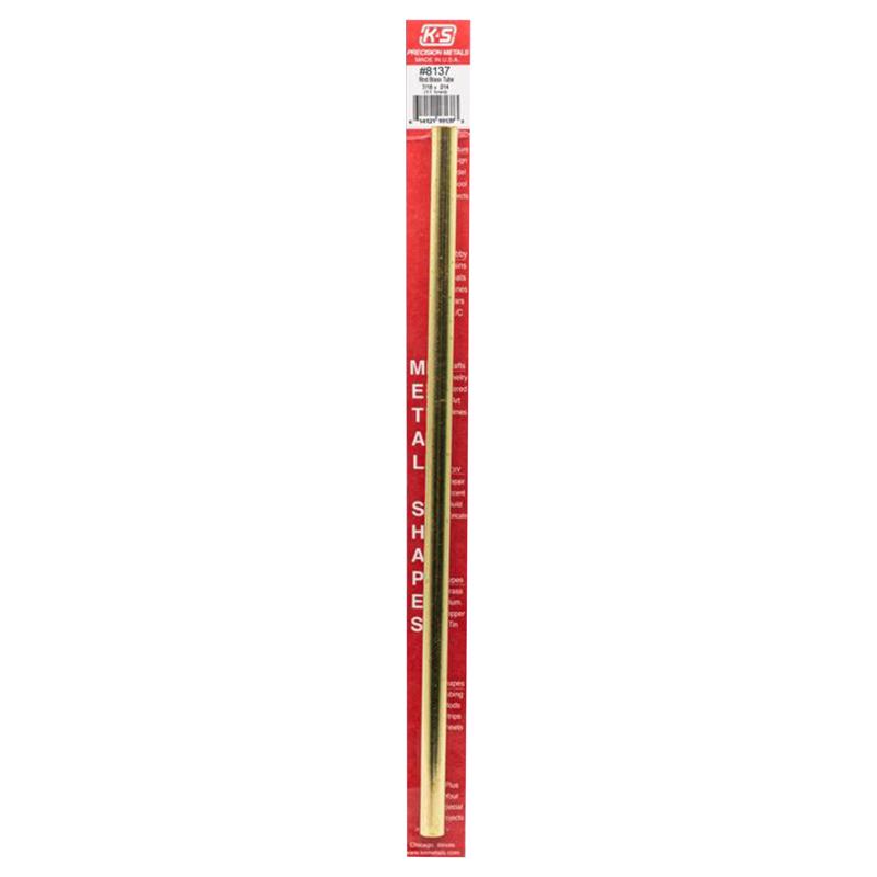 K&S - K&S 7/16 in. D X 12 in. L Round Brass Tube 1 pk