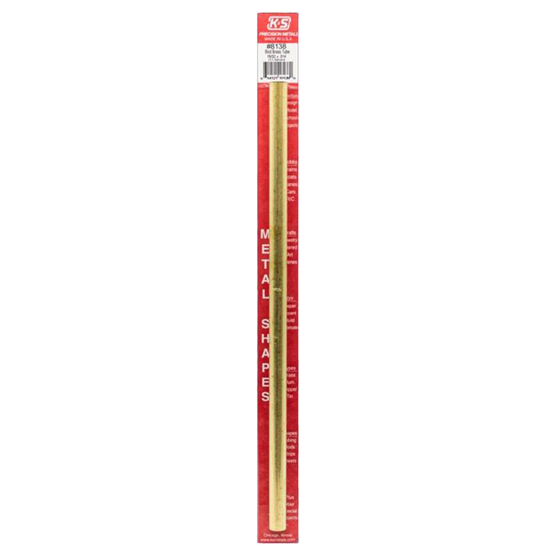 K&S - K&S 15/32 in. D X 12 in. L Round Brass Tube 1 pk