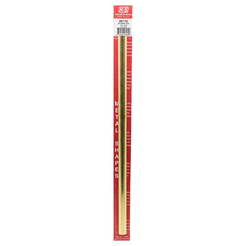 K&S - K&S 1/2 in. D X 12 in. L Round Brass Tube 1 pk