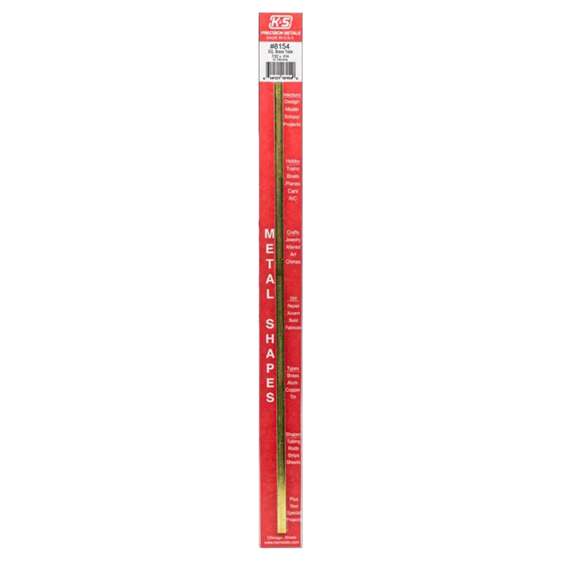 K&S - K&S 7/32 in. W X 12 in. L Square Brass Tube 1 pk