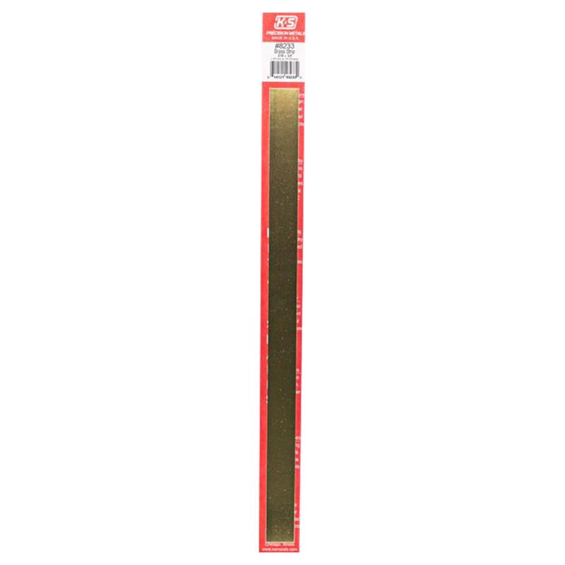 K&S - K&S 0.016 in. X 3/4 in. W X 12 in. L Mill Brass Metal Strip