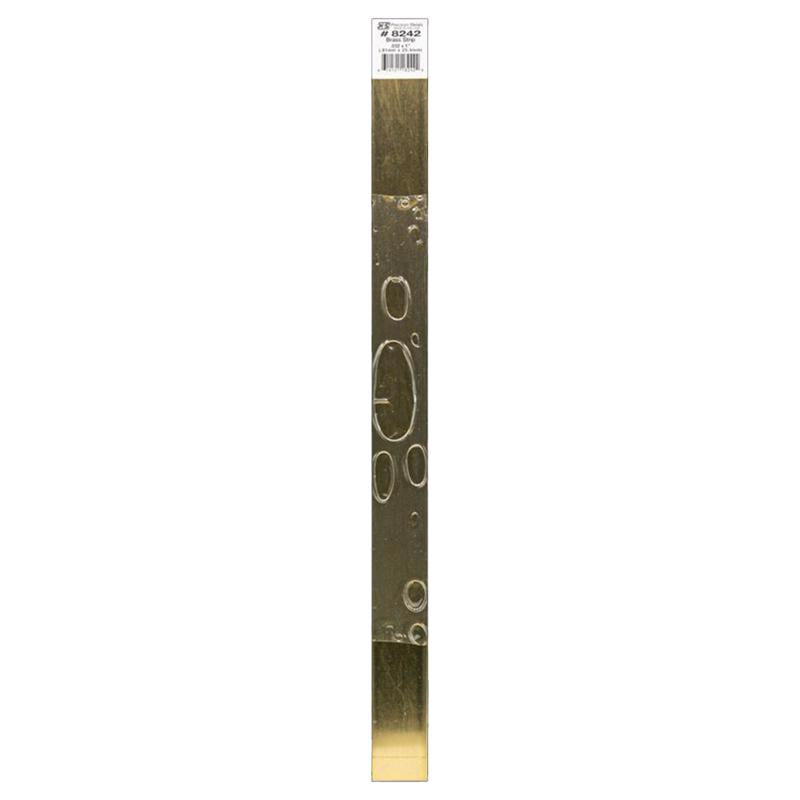 K&S - K&S 0.032 in. X 1 in. W X 12 in. L Mill Brass Metal Strip