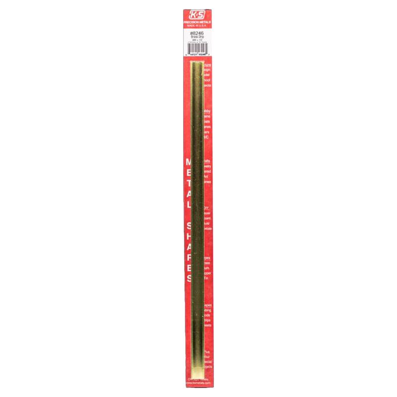 K&S - K&S 0.064 in. X 1/2 in. W X 12 in. L Mill Brass Metal Strip