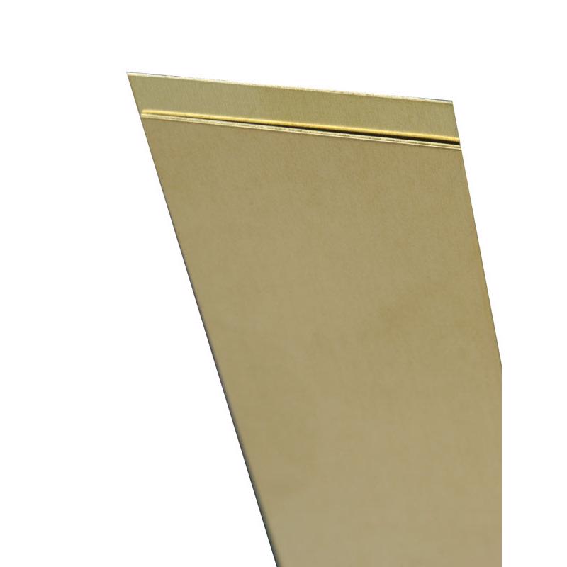 K & S - K&S 0.032 in. X 4 in. W X 10 in. L Mill Brass Sheet Metal - Case of 3
