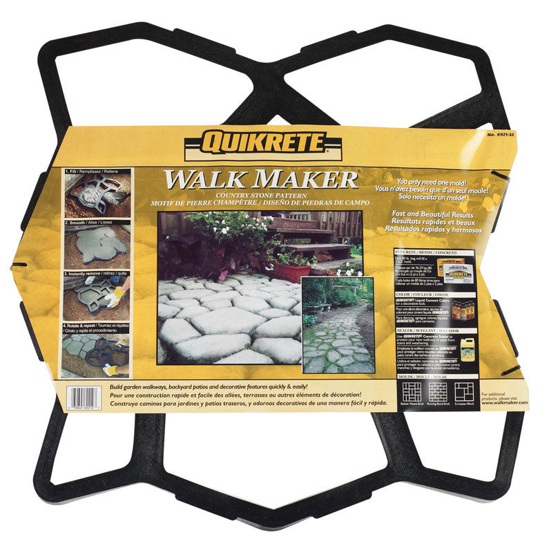 QUIKRETE - Quikrete Walk Maker Recycled Plastic Concrete Stone Pattern Form 2 ft. W X 2 ft. L X 24 in. D