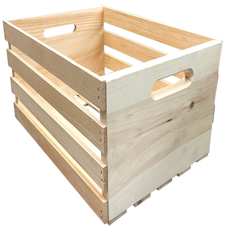DEMIS PRODUCTS - Demis Products 9.56 in. H X 12.5 in. W X 18 in. D Storage Crate Natural - Case of 3