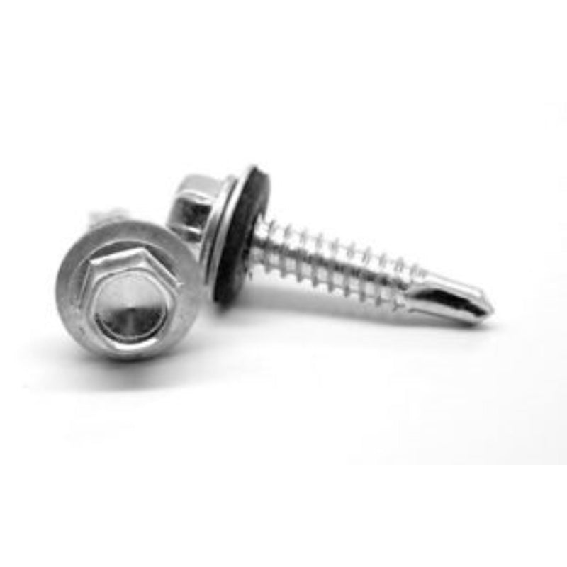 GRIP-RITE - Grip-Rite Pro-Twist No. 12 Sizes X 1-1/4 in. L Hex Hex Head Screws w/Washers