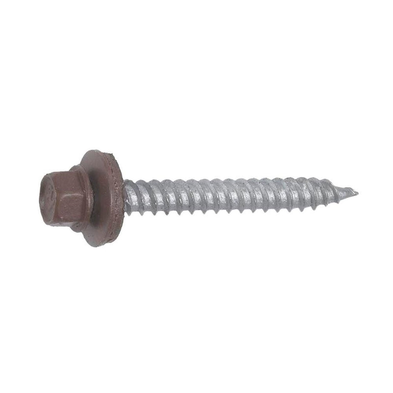 GRIP-RITE - Grip-Rite Pro-Twist No. 9 Sizes X 1 in. L Hex Hex Head Screws w/Washers [NHWNW91001BRN]