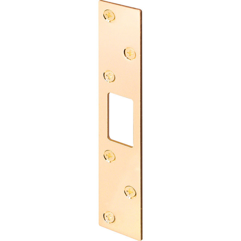 PRIME-LINE - Prime-Line 6 in. H X 1.125 in. L Brass-Plated Steel Security Strike