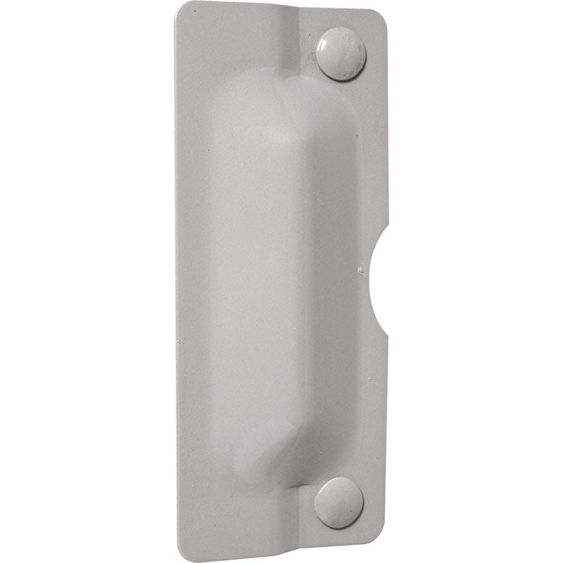 PRIME-LINE - Prime-Line 3 in. H X 7 in. L Brushed Stainless Steel Gray Steel Latch Shield