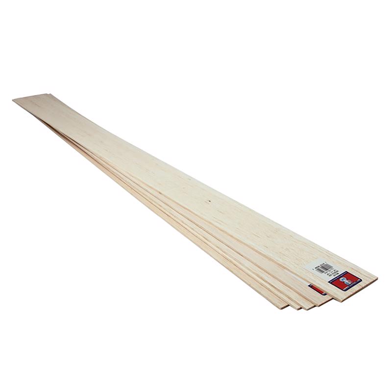 MIDWEST PRODUCTS - Midwest Products 1/8 in. X 3 in. W X 3 ft. L Basswood Sheet #2/BTR Premium Grade - Case of 10