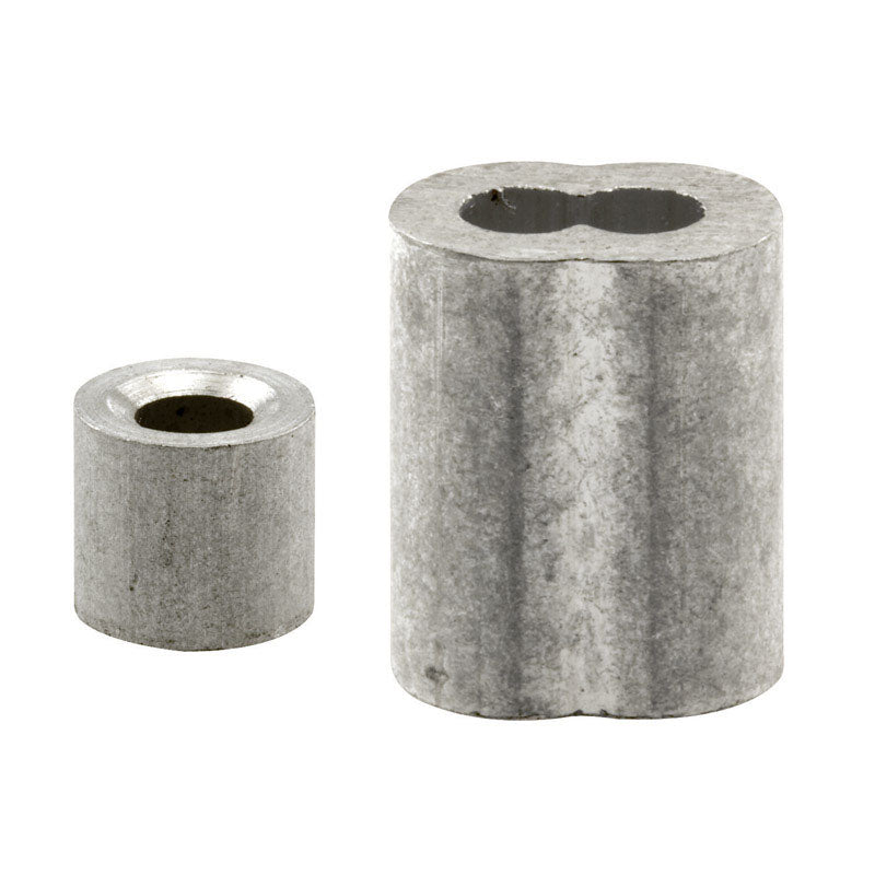 PRIME-LINE - Prime-Line 1/8 in. D Aluminum Cable Ferrules and Stops