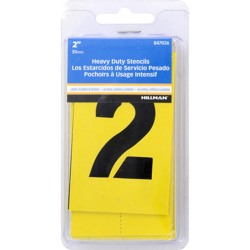 HILLMAN - Hillman 2 in. L Heavy Duty Stencil Kit