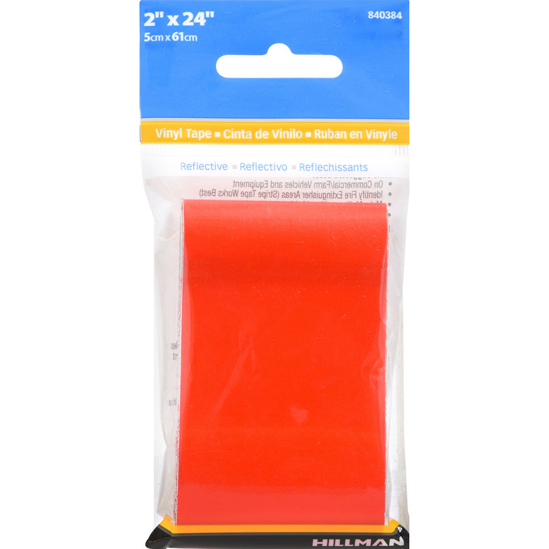 HILLMAN - Hillman 2 in. W X 24 in. L Red Reflective Safety Tape 1 pk - Case of 5