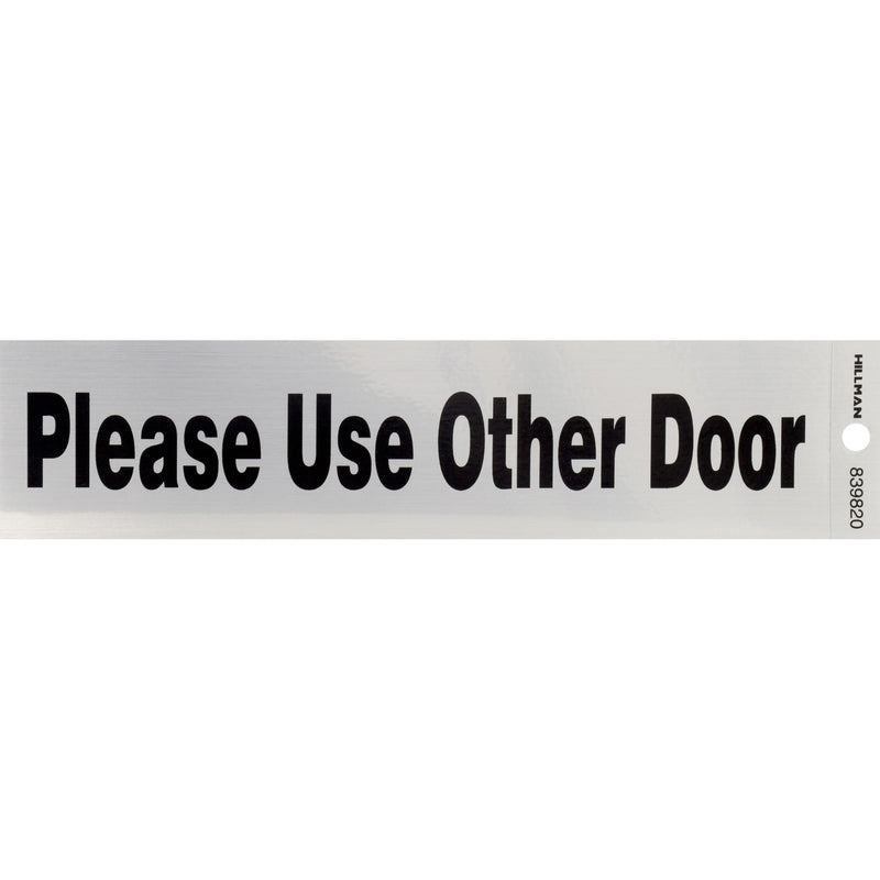 HILLMAN - Hillman English Silver Do Not Enter Decal 2 in. H X 8 in. W - Case of 6 [839820]