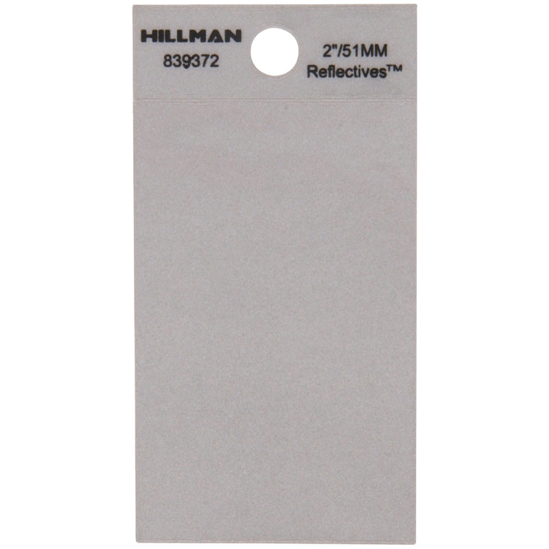 HILLMAN - Hillman 2 in. Reflective Vinyl Self-Adhesive Full Spacer Blank 1 pc - Case of 6